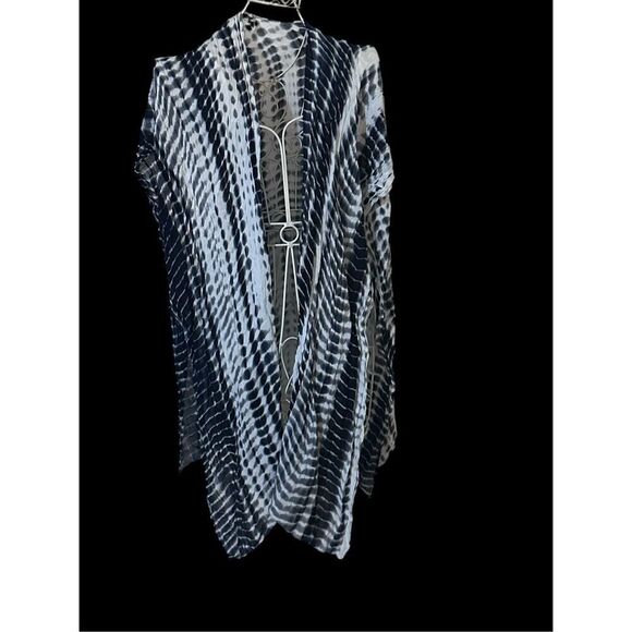 Beautiful UNIQUE Michael Stars Anthropologie Ruana Wrap Scarf Tie Dye Cover Up - Picture 2 of 8